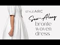 Style Arc | Bronte Woven Dress Sewing Tutorial | Pleats, Round Neck Facing & Invisible Zip