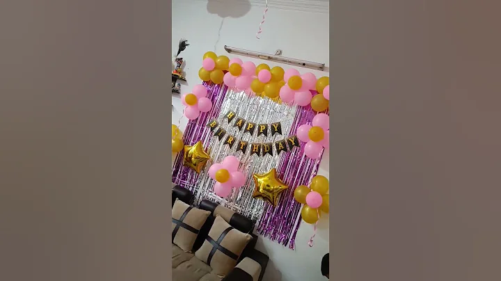birthday balloon decoration ideas NB event planner all types balloon decoration #decoration #shorts