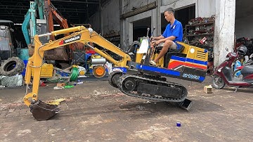 Xe Múc Mini Yanmar B12u | Cần Siêu Dài | Nông Cơ Nguyễn văn châu