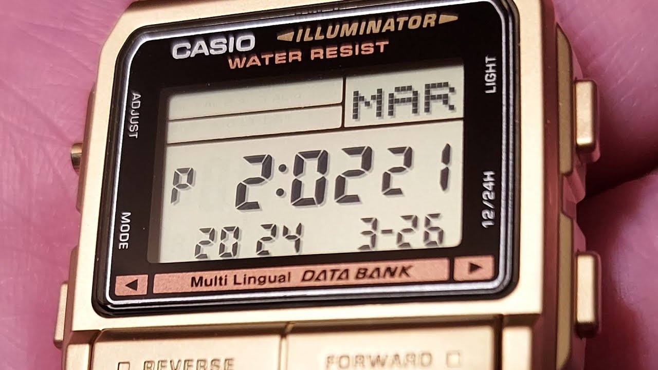CASIO DB - 380G data bank Module 3227 - YouTube