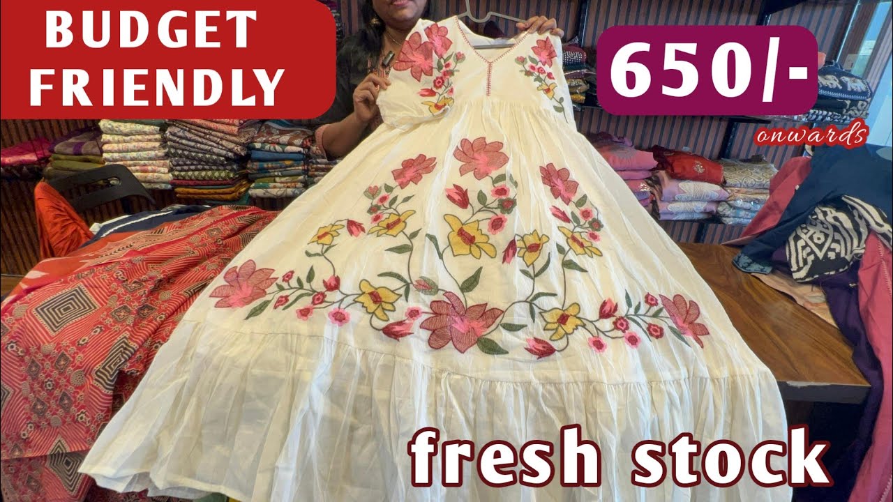 Budget friendly low cost frocks kurti sets partywear dresses on fresh stock