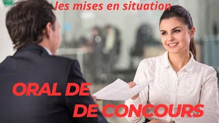 Oral de concours : les mises en situation