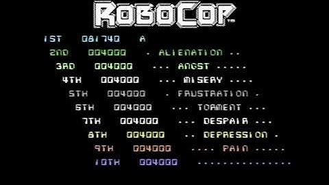 C64 RoboCop PAL tape; Action Replay backup of Stage 7, SUEDEHEAD, level skip pokes, ...