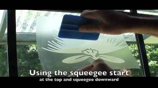 Installing Vinyl Frosted Safety Decals