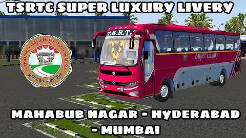 TSRTC SUPER LUXURY LIVERY FOR TNSTC ULTRA DELUXE BUS MOD LIVERYS BY PBRKS GAMING