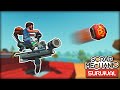 We Built an Explosive Turret to Destroy Big Farmbots! (Scrap Mechanic Co-op Survival Ep.25)
