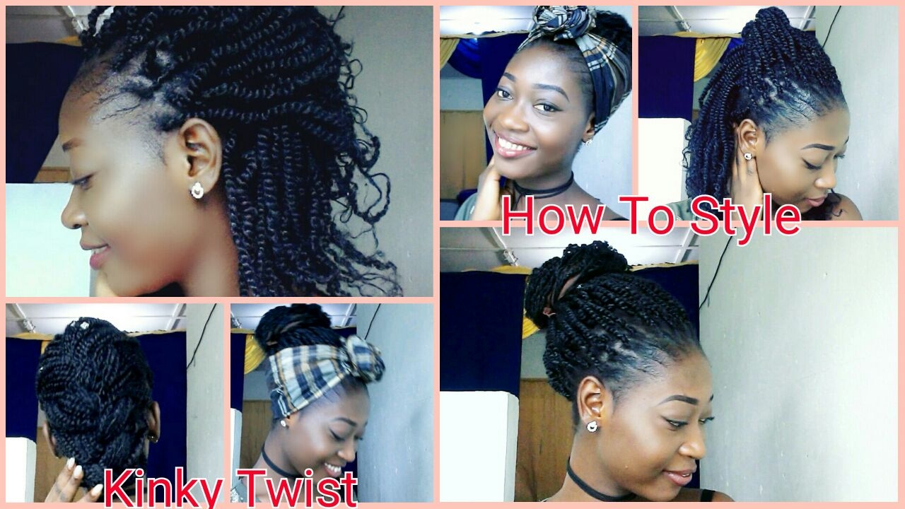 How To Style Crochet Kinky Twist 6 Cute Ways Youtube