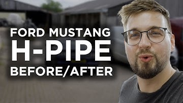 Facelift UK MUSTANG H-PIPE before and after SOUND