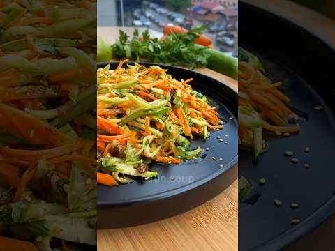 Летний морковный салат 🥕 Carrot salad #shorts #рецепт #салат