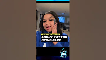 Chrisean Rock Speaks about her Tattoo being fake #chriseanrock #blueface #chriseanjr