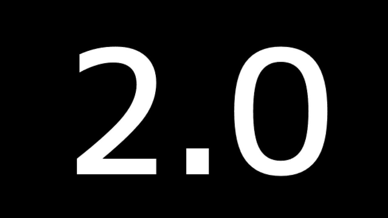 100.000 2. 2.0 Надпись. Версия 2.0. Счет 2:0. V2.0.