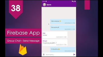 Firebase Social Media App - 38 Group Chat - Send Messages