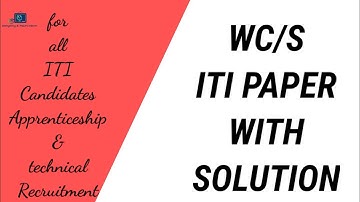 #workshop calculation & #science ITI Paper With Solution