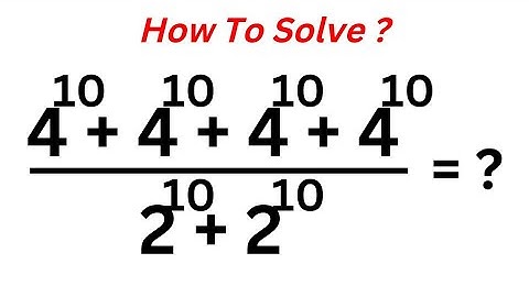 A Nice Exponents Problem | Sum Of Powers
