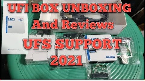 UFI BOX Unboxing and Reviews || UFI Box UFS Support 2021