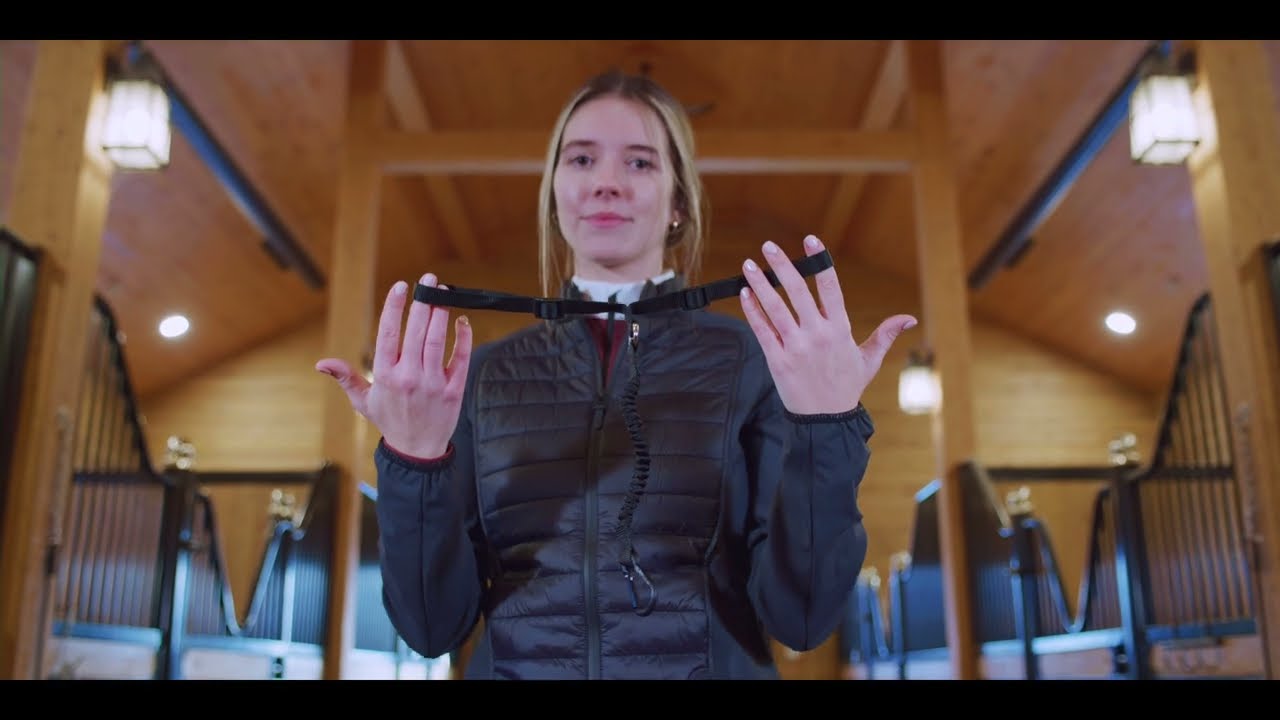 ALLSHOT Equestrian airbag vest - How to install the saddle strap on your saddle