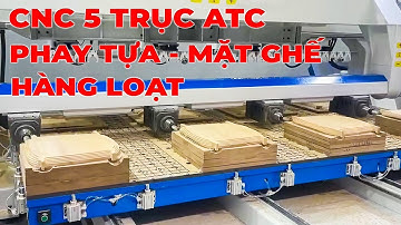 Siêu Máy CNC 5 Trục Phay Ghế Tựa Ghế 3D Hàng Loạt PRO 4ATC | Máy CNC 3D 5 Trục Bàn Lớn