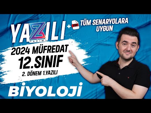 12.Sınıf Biyoloji 2.Dönem 1.Yazılı | 2023-2024 Örnek Sınav