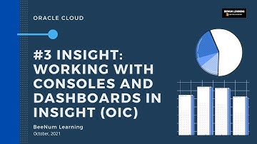 Part#3 Insight: How to Work with Consoles and Dashboard in Oracle Integration (OIC) Insight