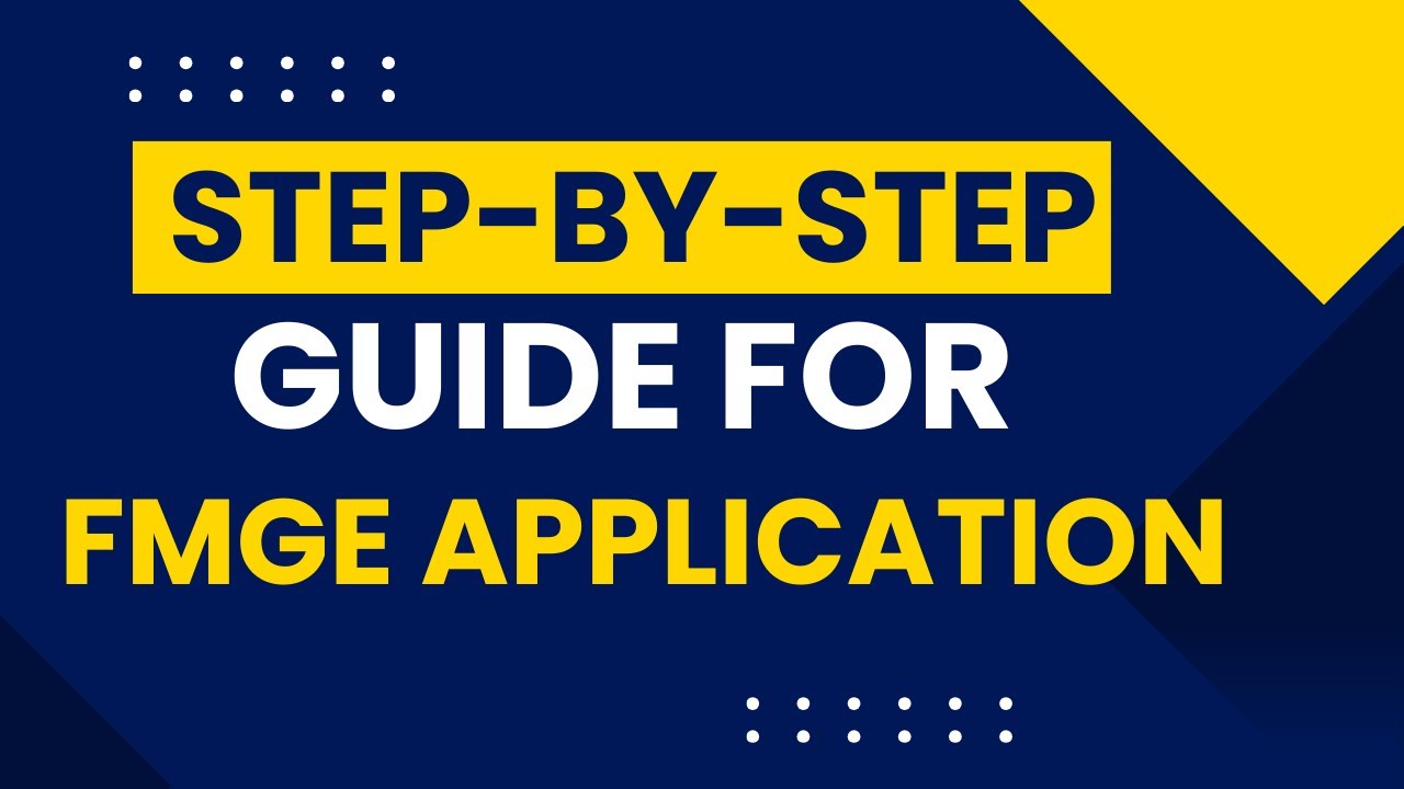 How to fill FMGE Application Form Online - Real Time 😱🤯 - YouTube