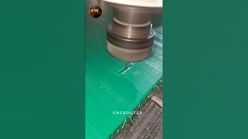uhm green sheet 15mm cutting cncrouter machine #cnc #green #router  #machine