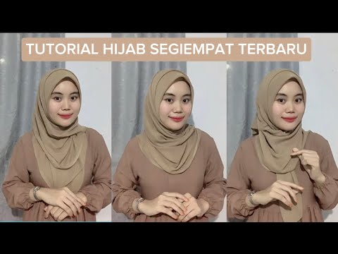 3 TUTORIAL HIJAB SEGIEMPAT || HIJAB MODEL TERBARU || By Nurul Muafika