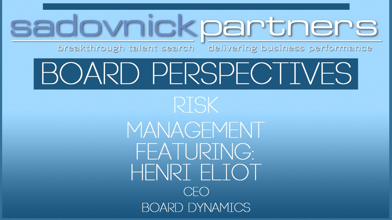 Henri Eliot CEO Board Dynamics NZ Board Perspectives & Cyber Security