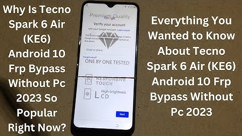 Tecno Spark 6 Air (KE6) Android 10 Frp Bypass Without Pc 2023: This Was Unexpected!!