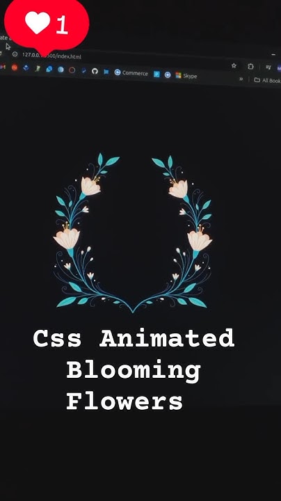 Animated Blooming Flowers Using HTML, CSS & JavaScript #programmer # ...