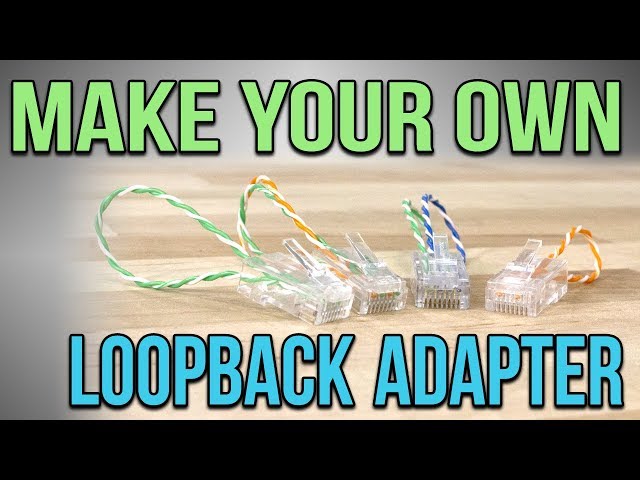 Learn to make your own loopback plug or loopback adapter! class=