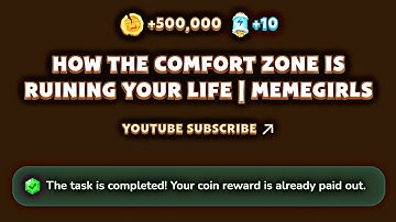 How The Comfort Zone Is Ruining Your Life | MemeGirls YouTube Video Code