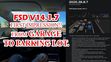 #tesla #fsd  V14.1.7 #first Impression Video