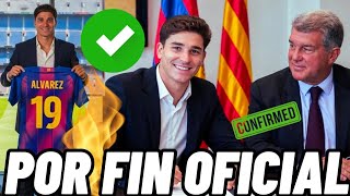 🚨💣 OFICIAL - EL FC BARCELONA ANUNCIA A JULIÁN ÁLVAREZ Y ASÍ SERÁ SU PRESENTACIÓN 