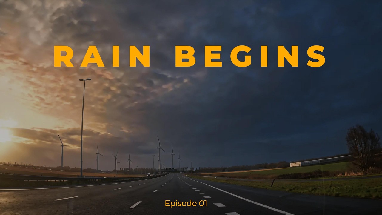 Early Morning Drive to France 🇫🇷 | Rain Begins in Belgium | Lille Road Trip – Part 1