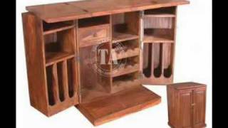 Furniture Wooden Wine Rack Indian Furniture & Handicraft Manufacturer and Exporter Bar Furniture