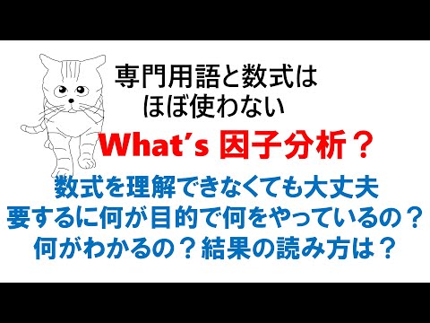 What&rsquo;s 因子分析？：要するに何をするためにどんなことをしているのか？結果の読み方は？