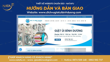 Hướng dẫn sử dụng và bàn giao Website dichvugiatuibinhduong.com