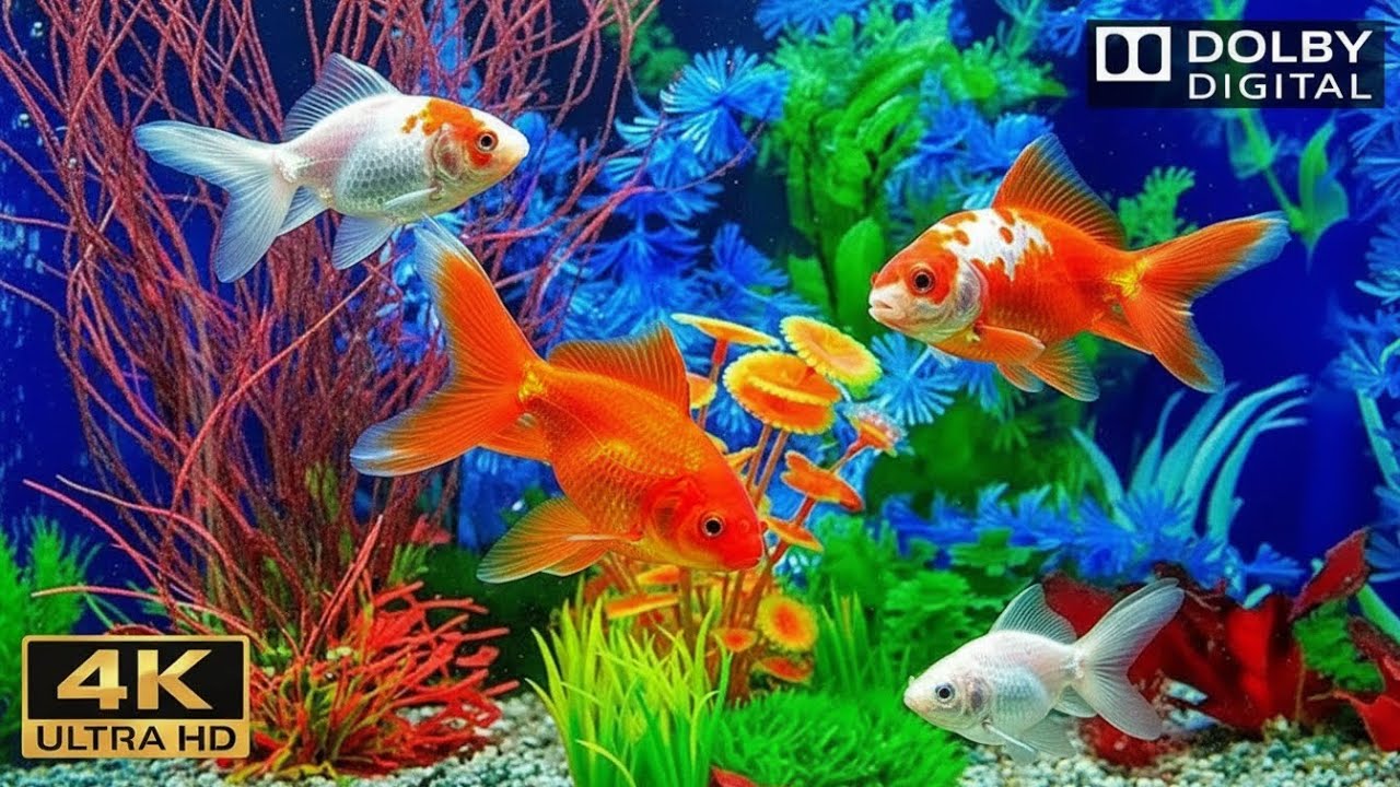 4K Aquarium LIVE 🌊 | Peaceful Fish Tank Stream for Night Relaxation & Sleep