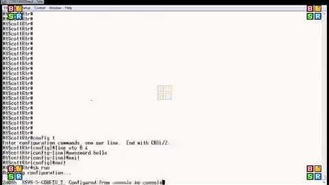 Cisco router setup Telnet