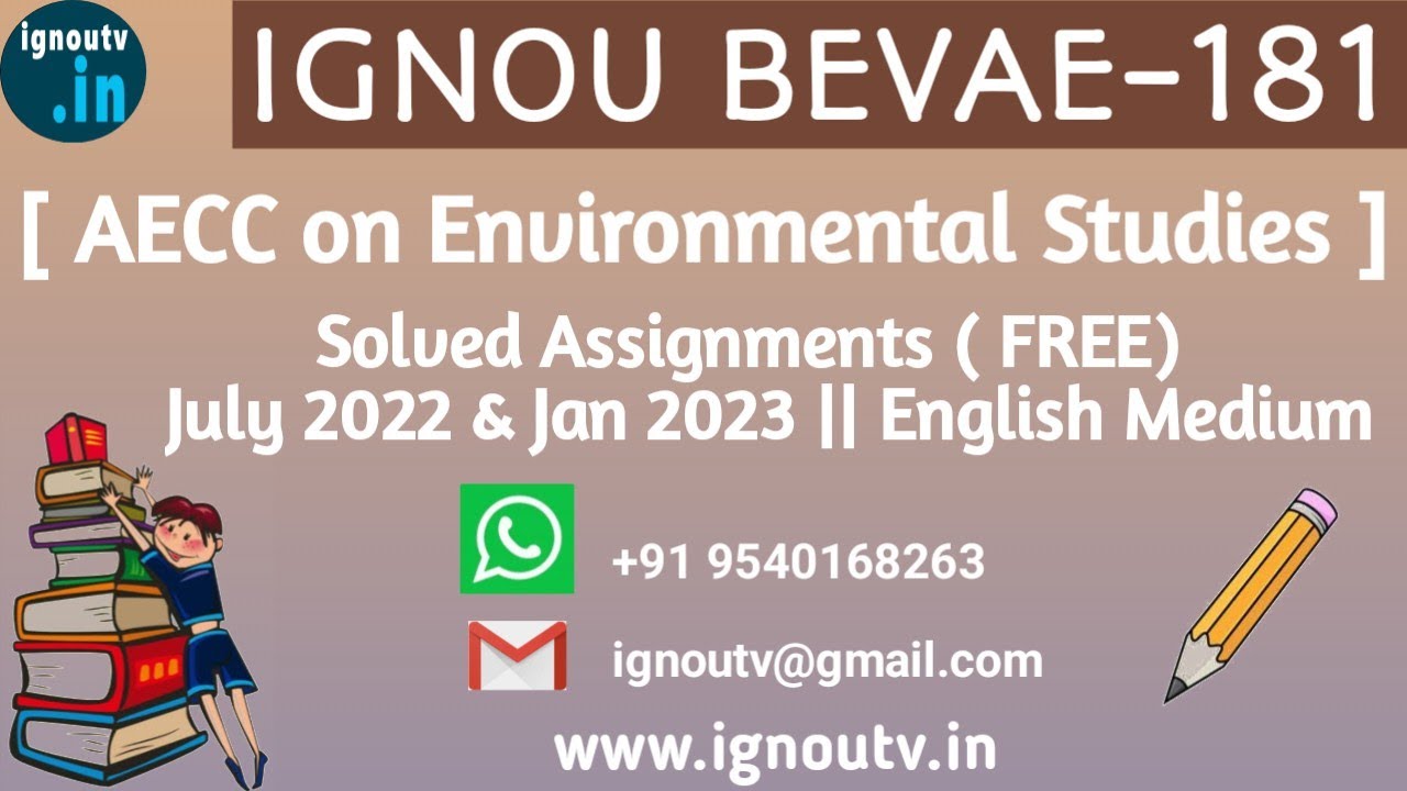 ignou assignment for bevae 181