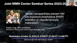 Acidic Nanoparticles Prevent HIV Pre-exposure Prophylaxis (PrEP) Inhibition of Oligodendrocyte Matu