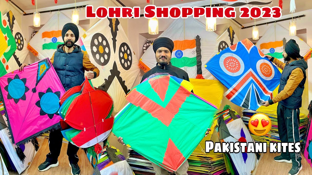 Kites Shopping For Lohri 2023🔥Cheapeat 3 Tawa Kites🥰 Pakistani Design