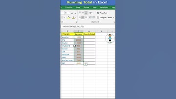 Running Total in Excel #excel #exceltips #exceltutorial #msexcel #microsoftexcel #developer #shorts