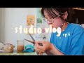 ☆ studio vlog ep. 6: handcutting stickers+ draw with me agust d on procreate using iPad (6th gen)