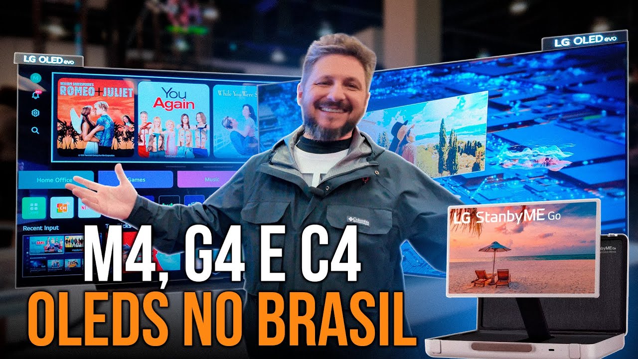 TODAS TVs OLED DA LG! G4 e C4 vêm pro Brasil com 5 anos de atualização no webOS