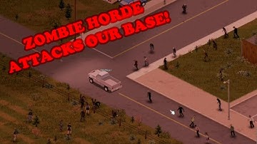 First Zombie Horde Attacks Our Base! (Project Zomboid) #projectzomboid