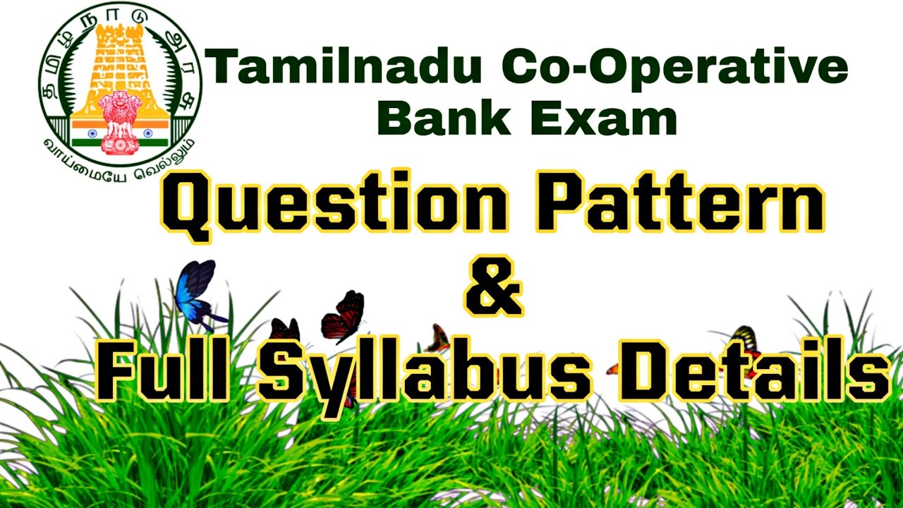 Tamilnadu cooperative bank exam pattern and Syllabus 👍 YouTube