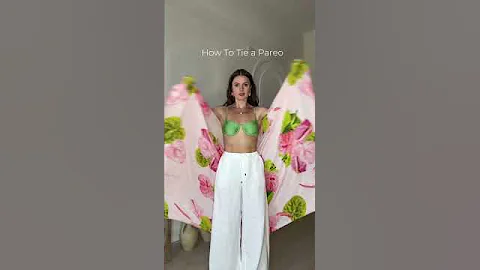 How to Tie a Pareo #howto #sarong #pareo #stylehack #fashionhack #styletip #beachwear #style #hacks