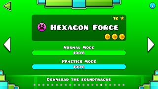 Geometry Dash - Hexagon Force (All coins)