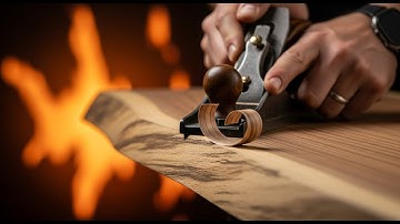 TimeLapse DIY Waterfall Coffee Table | Live Edge Woodworking – Part 1 Planing Lumber